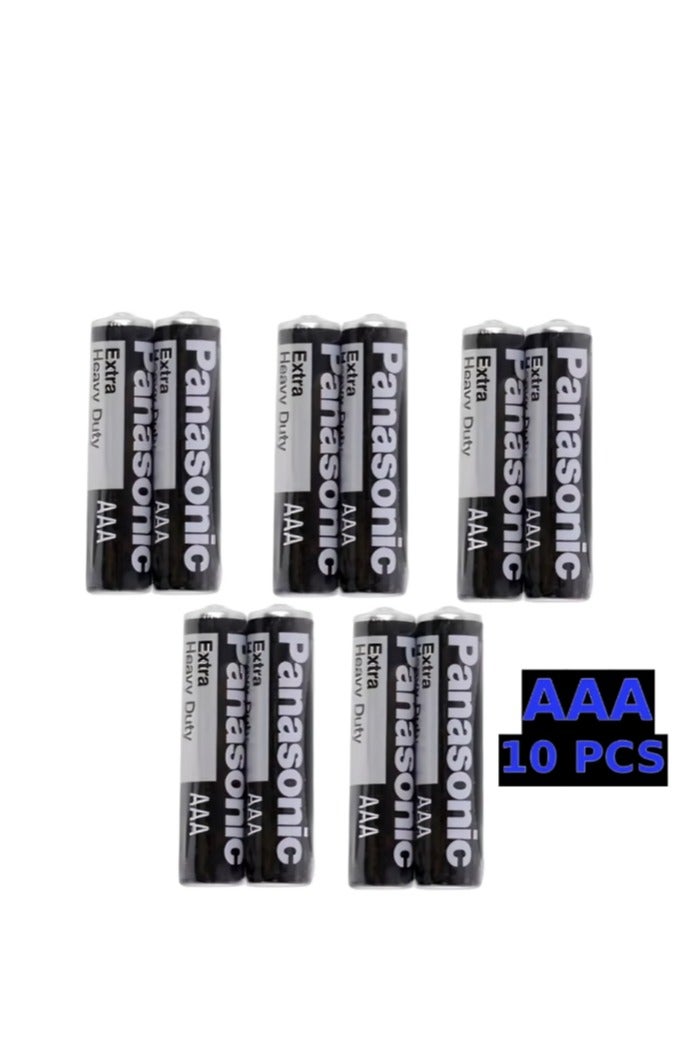 Panasonic 10 Pcs Extra Heavy Duty AAA Battery - Image 1