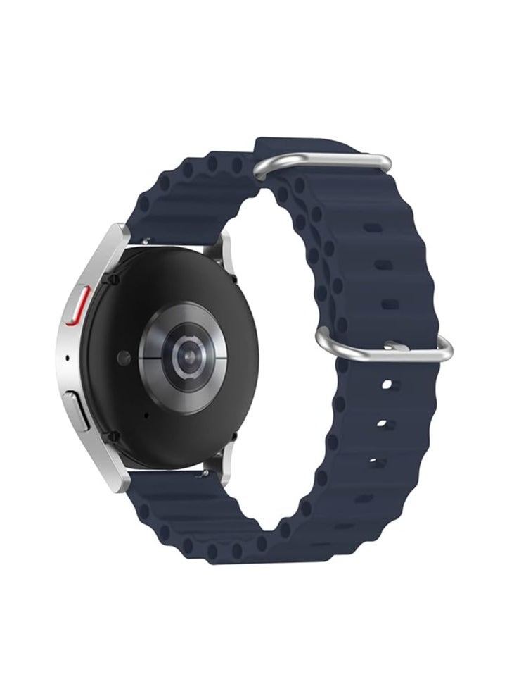 ten.tech - Ocean Silicone Band 22mm Compatible with Huawei Watch /GT2 / GT2 PRO / GT Runner / GT3 / GT3 Pro / GT4 / GT4 Pro / GT1 Size 46mm, by Ten Tech – Midnight - Image 1