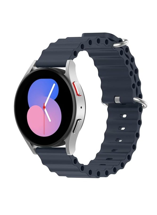 ten.tech - Ocean Silicone Band 22mm Compatible with Huawei Watch /GT2 / GT2 PRO / GT Runner / GT3 / GT3 Pro / GT4 / GT4 Pro / GT1 Size 46mm, by Ten Tech – Midnight - Image 1