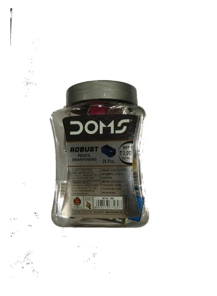 دومس مبراة أقلام رصاص قوية من دومز، مجموعة مبراة للأطفال - 25 قطعة - Image 1
