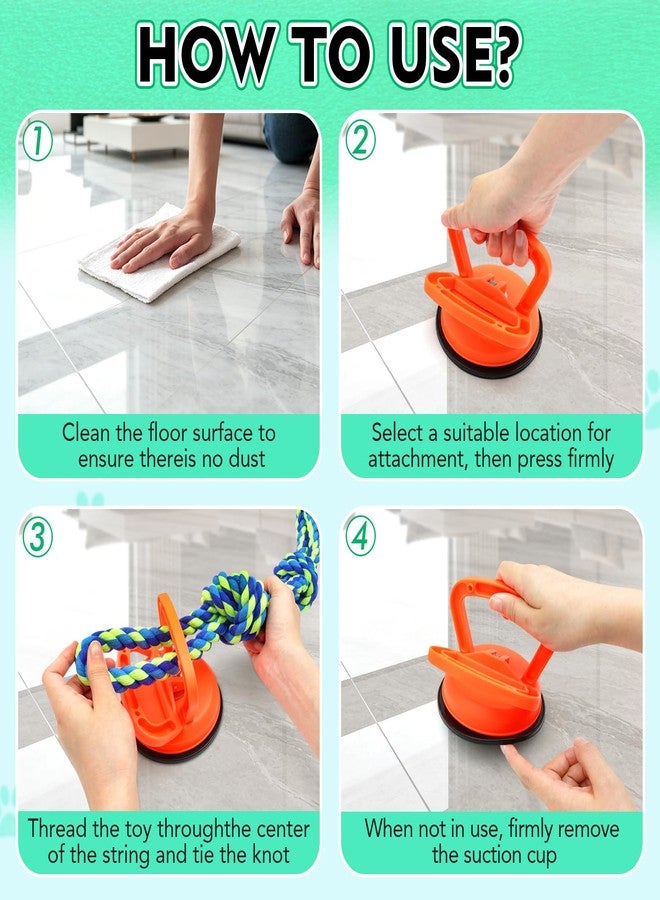 Tug of War Dog Rope Toy with Suction Cup for Small Medium Dogs - Image 5