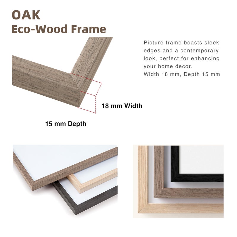 TONES FRAME DESIGN 8x10 Picture Frame  8x10 Frame Matted to 5x7  Wood Veneer Finish 8 x 10 Photo Frame with Mat Plexiglass & Stand for Tabletop & Wall Display  Dark Oak  1 Pack - Image 4