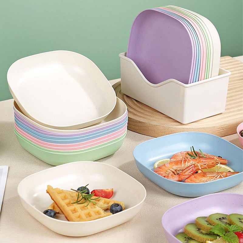 Bone-spitting dish, new small household dish for pickles, plastic snack and cake dish, tabletop trash plate. - Image 3