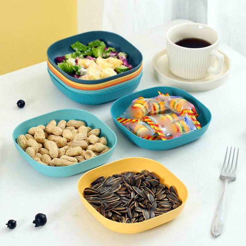 Bone-spitting dish, new small household dish for pickles, plastic snack and cake dish, tabletop trash plate. - Image 4