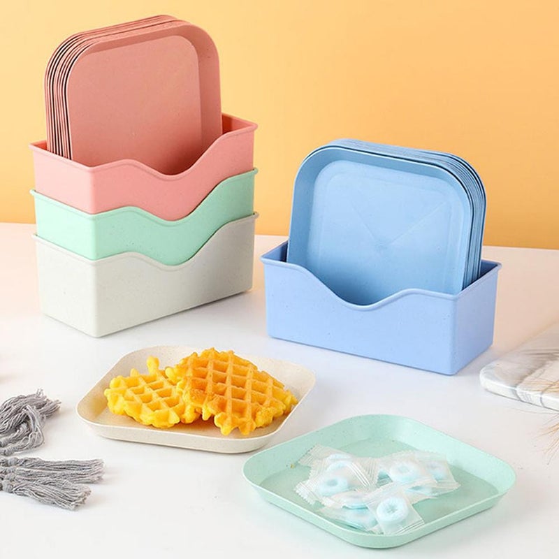 Bone-spitting dish, new small household dish for pickles, plastic snack and cake dish, tabletop trash plate. - Image 5