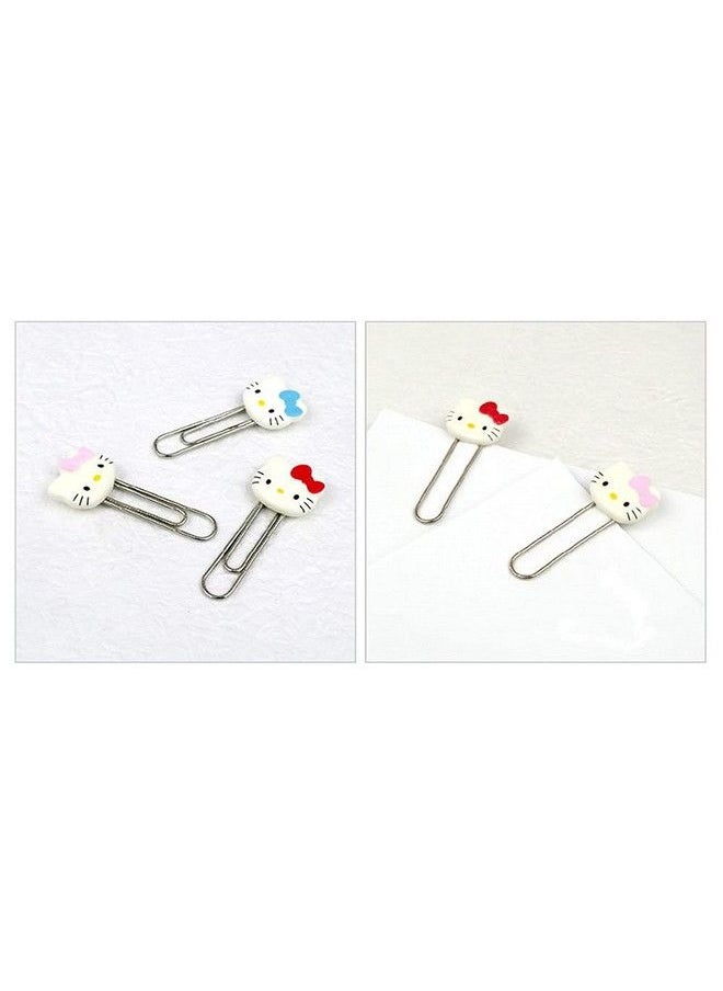 HelloKittyFriends - [5In1] Hello Kitty Cute 5Pcs Paper Clip Set W/Cute Pink Hello Kitty Face Carrying Case - Image 1