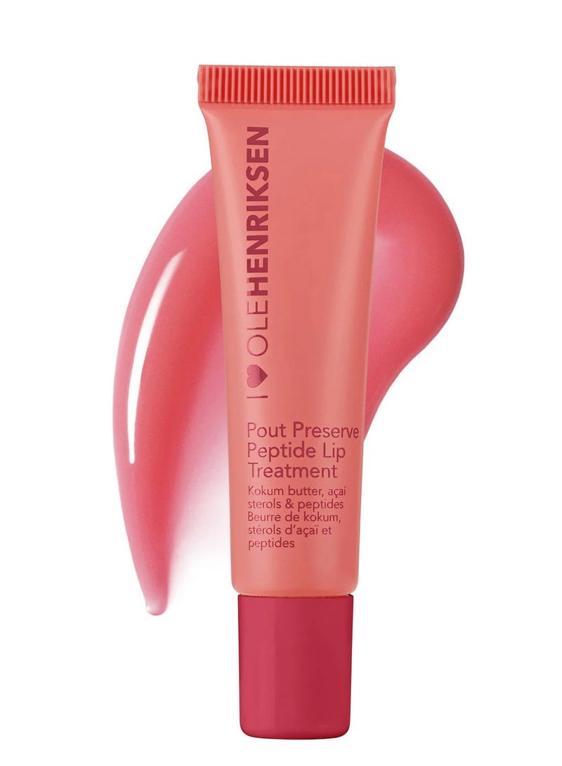 OLEHENRIKSEN Pout Preserve Peptide Lip Treatment, Strawberry Sorbet 12ml - Image 1