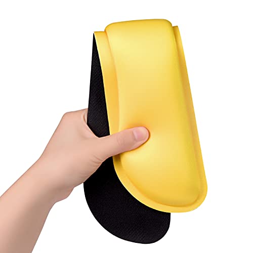 Dapesuom Enlarge Keyboard Wrist Rest, Memory Foam Wrist Cushion for Desk Mats Support, Cute Typing Pain Relief Keyboard Mouse Pad Rests Set with Non-Slip Base for Gaming Laptop Office, Apricot Yellow - Image 3