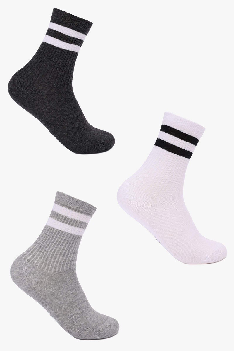 Carina High Ankle Socks- 3 Pairs - Image 1