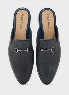 Robert Wood Textured Loafer Mules  - Image 4