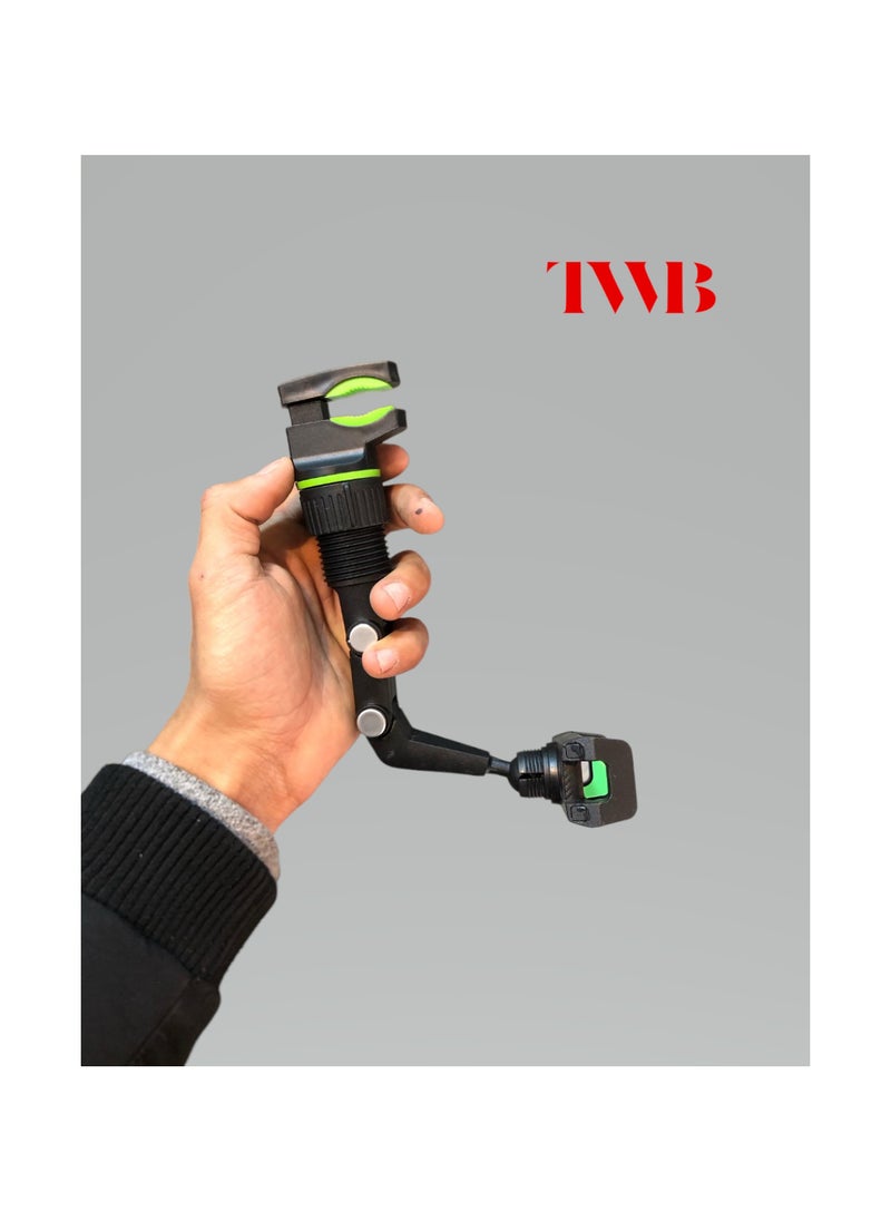 TWB - Universal clip cellphone holder for in-Car with a multifunctional  adjustable long arm 360° rotation adjustable angle suitable for multi-scene use compatible with 4-6.9 inch Smartphones - Image 1