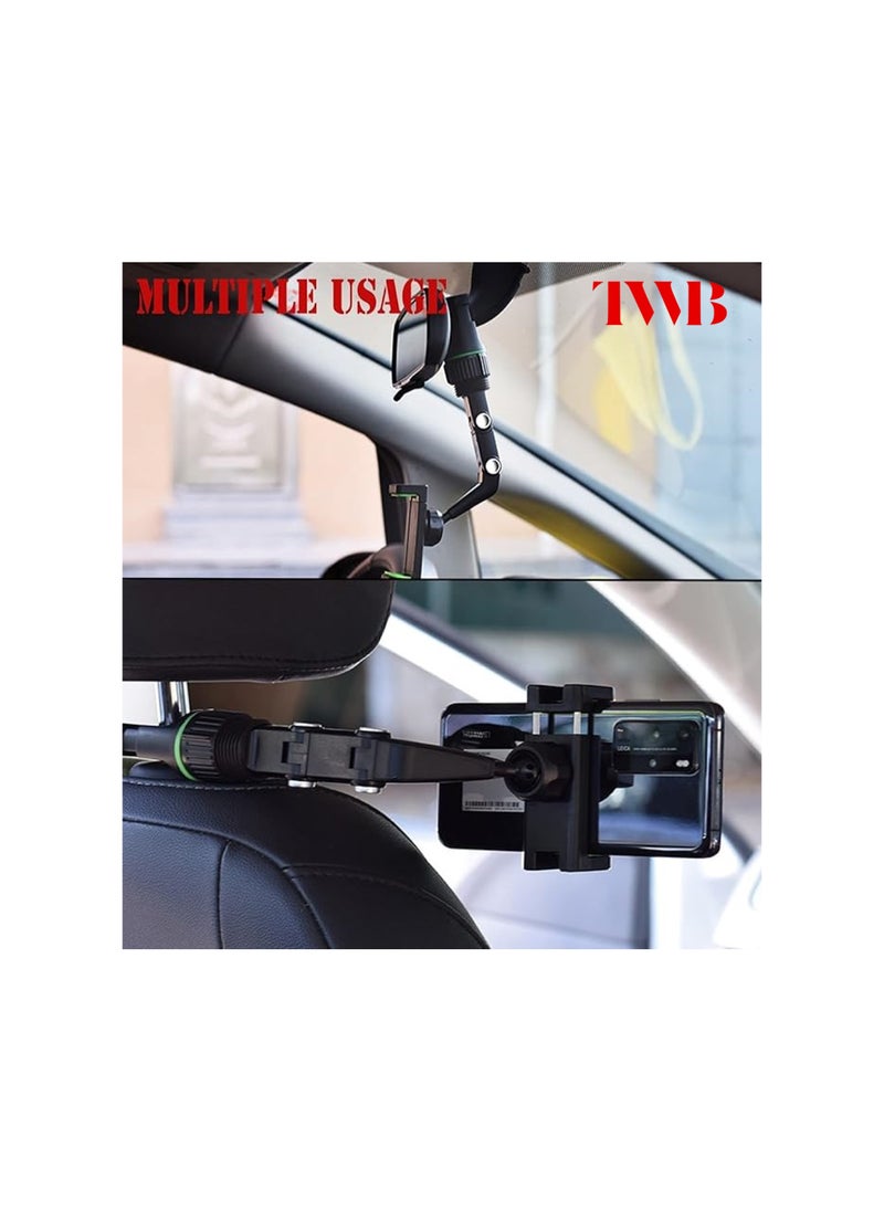 TWB - Universal clip cellphone holder for in-Car with a multifunctional  adjustable long arm 360° rotation adjustable angle suitable for multi-scene use compatible with 4-6.9 inch Smartphones - Image 1