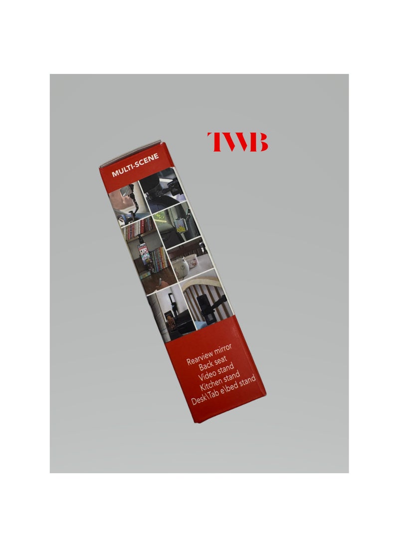TWB - Universal clip cellphone holder for in-Car with a multifunctional  adjustable long arm 360° rotation adjustable angle suitable for multi-scene use compatible with 4-6.9 inch Smartphones - Image 1