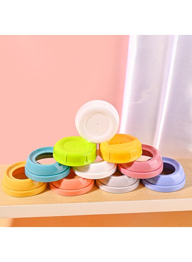 Suitable For The Third Generation Baby Bottle Middle Ring Nipple Seal Screw Cap Ring Baby Bottle Cap Straw Dust Cap-Capacity:Bottle Dust Cover + Orange Middle Ring Screw Teeth (special For Three Generations Of Bottles)  - Image 4