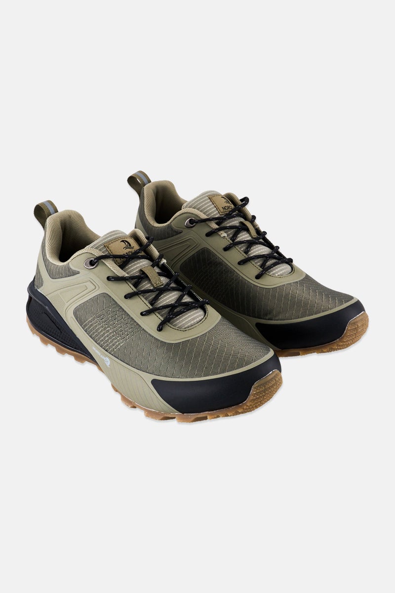 Nordland أحذية مشي للرجال بنسيج مزخرف، زيتوني - Image 1