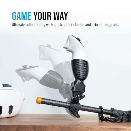 Glistco Magni Stock+ VR Stock Adapter for Meta Quest 3, 3S & Pro | Carbon Fiber, Magnetic Quick-Release Controller Mount - Image 5
