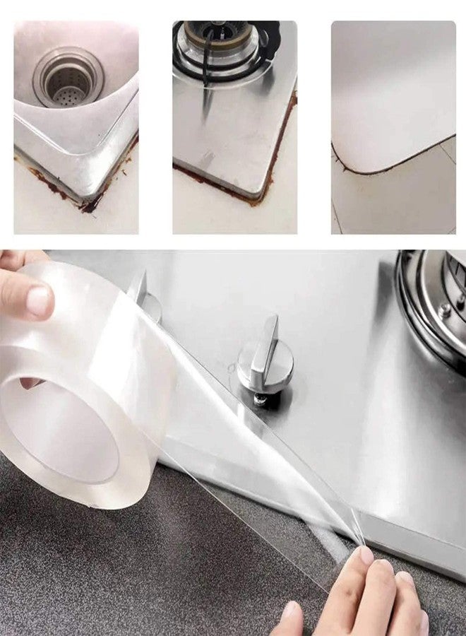 ADICTUM Double Sided Strong Adhesive Tape, Transparent Traceless Tape Removable Washable and Reusable Anti Slip Tape for Home Supplies Fixing Carpet Phones |3M (1) - Image 5
