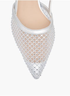Flora Bella By Shoexpress Embellished Pointed Toe Shoes with Buckle Closure and Stiletto Heels  - Image 4