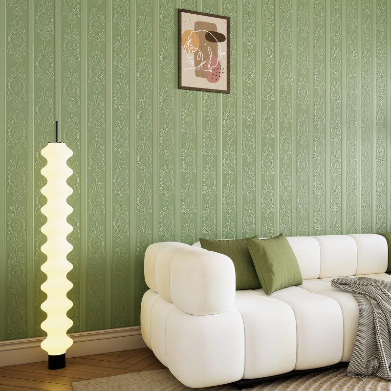 JiffDiff Wallpaper Peel and Stick Textured,3D Embossed Wall Paper Stick on Wallpaper Modern Waterproof Self Adhesive Contact Paper(17.3" x 120") - Image 3
