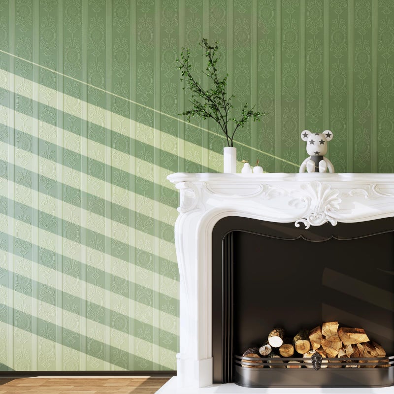 JiffDiff Wallpaper Peel and Stick Textured,3D Embossed Wall Paper Stick on Wallpaper Modern Waterproof Self Adhesive Contact Paper(17.3" x 120") - Image 4