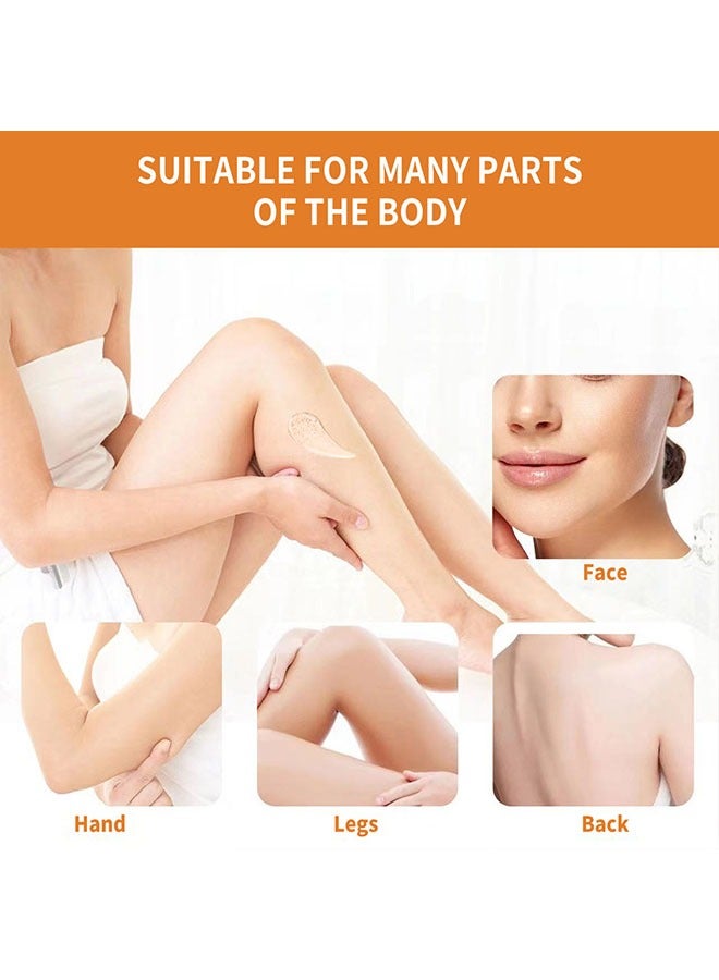 POUQUR Orange Whitening Exfoliating Brightening Gel-Dead Skin Exfoliating Moisturizer, Face Body Skin Scrub Gel Deep Cleansing, Orange Peeling Gel Lotion Vitamin C Cleanser Face Cream 100g - Image 5