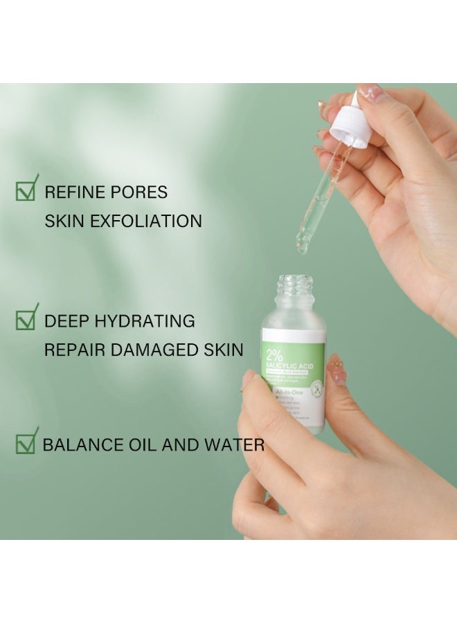 MOOYAM 2% Salicylic Acid Hyaluronic Acid Solution All in One Improves Rough Skin Cleans and Refines Pores for Elastic Supple Soothing Anti Redness Delicate Skin Replenishes Moisture - Image 4
