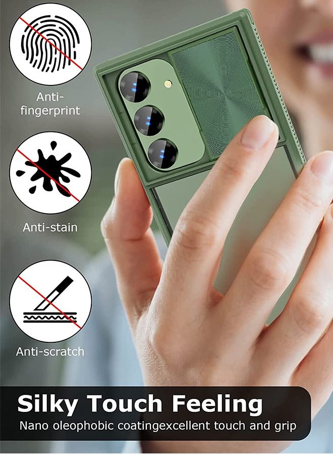 GROIC Case for Samsung Galaxy S23 Plus 6.6 Inch with Slide Camera Protective Hard Back & Soft Bumper Shockproof Upgraded Cover Slim Clear - Image 3