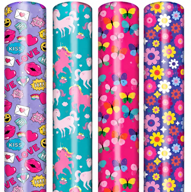 Tallon Roll Wrap Value 3M Female Design Assorted (4 Pcs) - Image 1