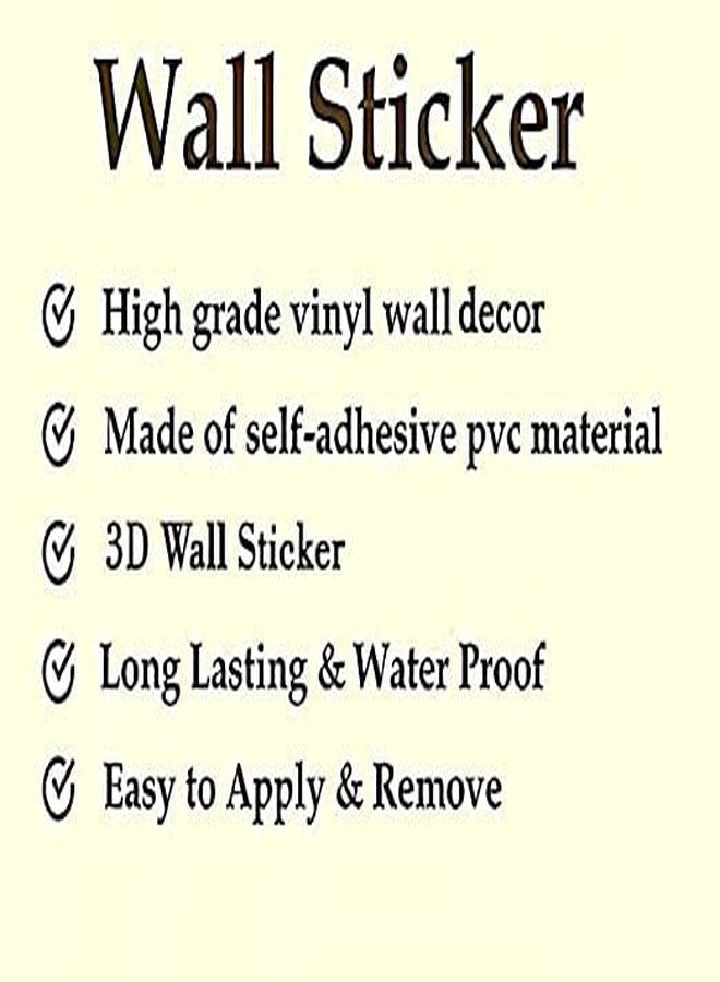 Akki World Pvc Royal Black Tiger Wall Sticker For Living Room, Bedroom, Kids Rooom, Office (Size - 40 Cm X 46 Cmself-Adhesive, Smooth Surface, 460 Mm) - Image 3