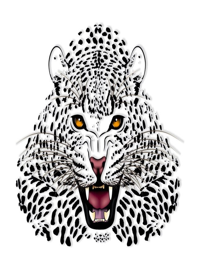 Akki World Pvc Royal Black Tiger Wall Sticker For Living Room, Bedroom, Kids Rooom, Office (Size - 40 Cm X 46 Cmself-Adhesive, Smooth Surface, 460 Mm) - Image 1