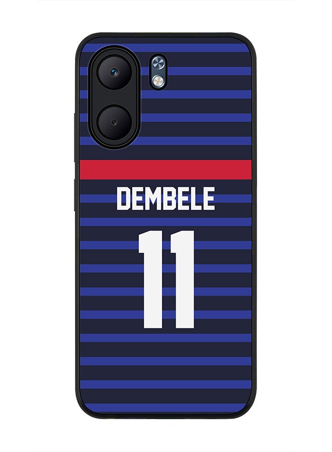 For Oppo A5x 5G / A5x 4G Case,Slim fit Camera Protection, Shockproof Thin Phone cover  - Football - France,  Dembele