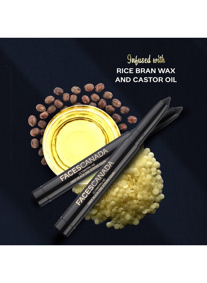 Facescanada Faces Canada Ultime Pro Hd Deep Black One Stroke Kajal 1.4G ; Smooth Lightweight Intense Black Hd Finish ; 10Hr Longstay ; Rice Bran Wax ; Castor Oil ; Waterproof ; Sweatproof ; Builtin Sharpener - Image 5