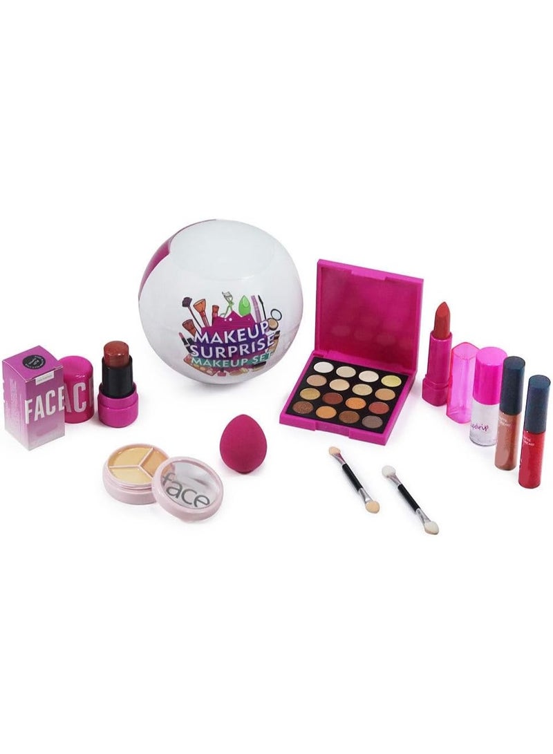 بوب فيل طقم مكياج مفاجأة شامل للفتيات الصغيرات - ظلال عيون، كريمات شفاه، خافي عيوب والمزيد - مجموعة تجميل آمنة وممتعة ومتعددة الاستخدامات للأطفال لإنشاء مكياج يومي رائع، هدية مثالية - Image 5