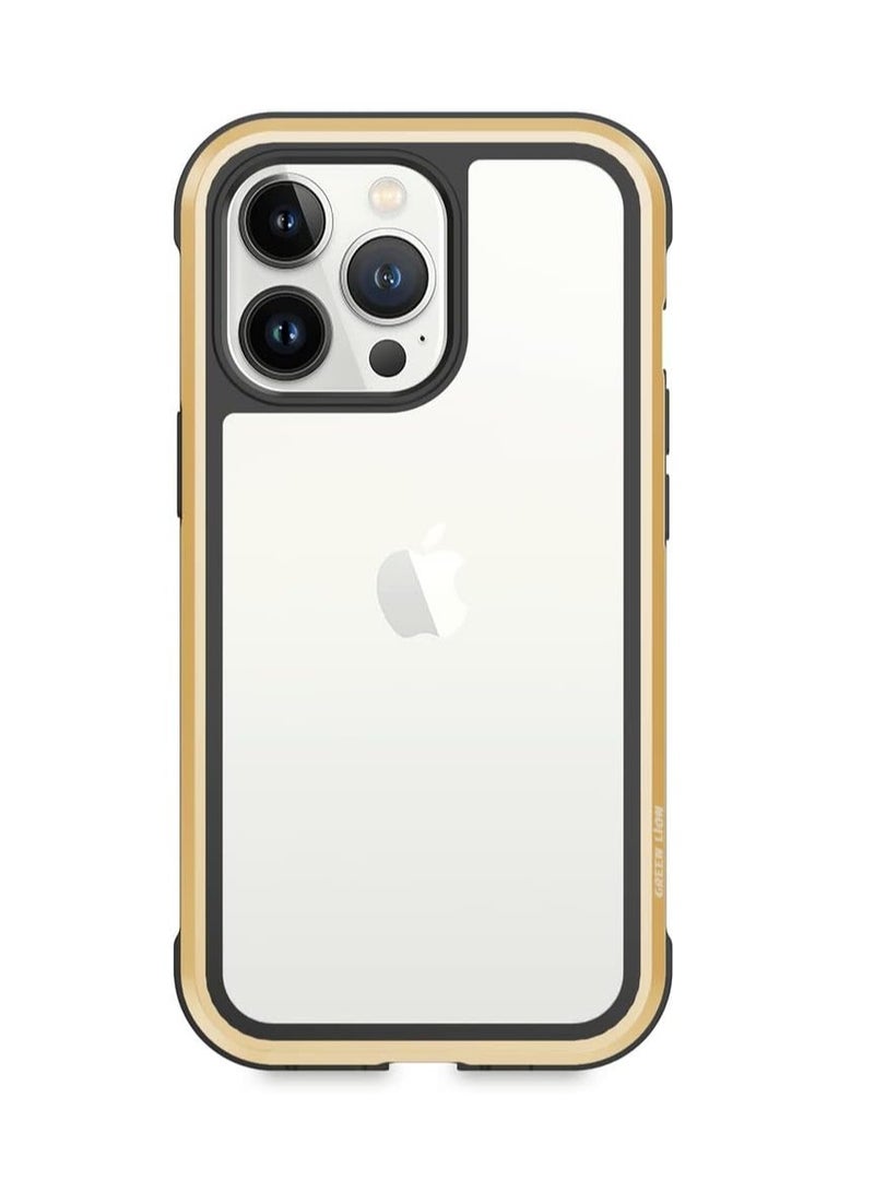 GREEN LION Green Hibrido Shield Case for iPhone 13 (6.1") - Gold - Image 1