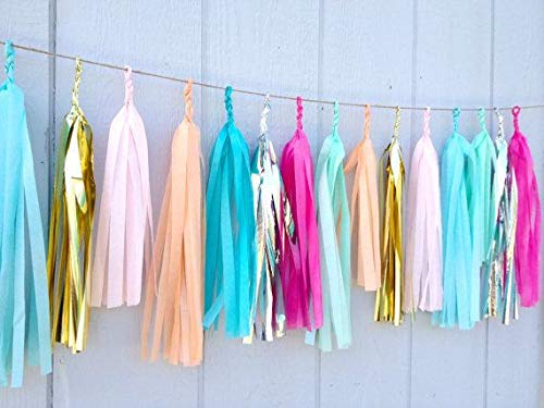 Binpeng 9.8in Orange Tissue Paper Tassel DIY Hanging Paper Decorations Party Garland for Parties, Weddings, Festivals, Baby Showers - 20PCS (25CM) - Image 5