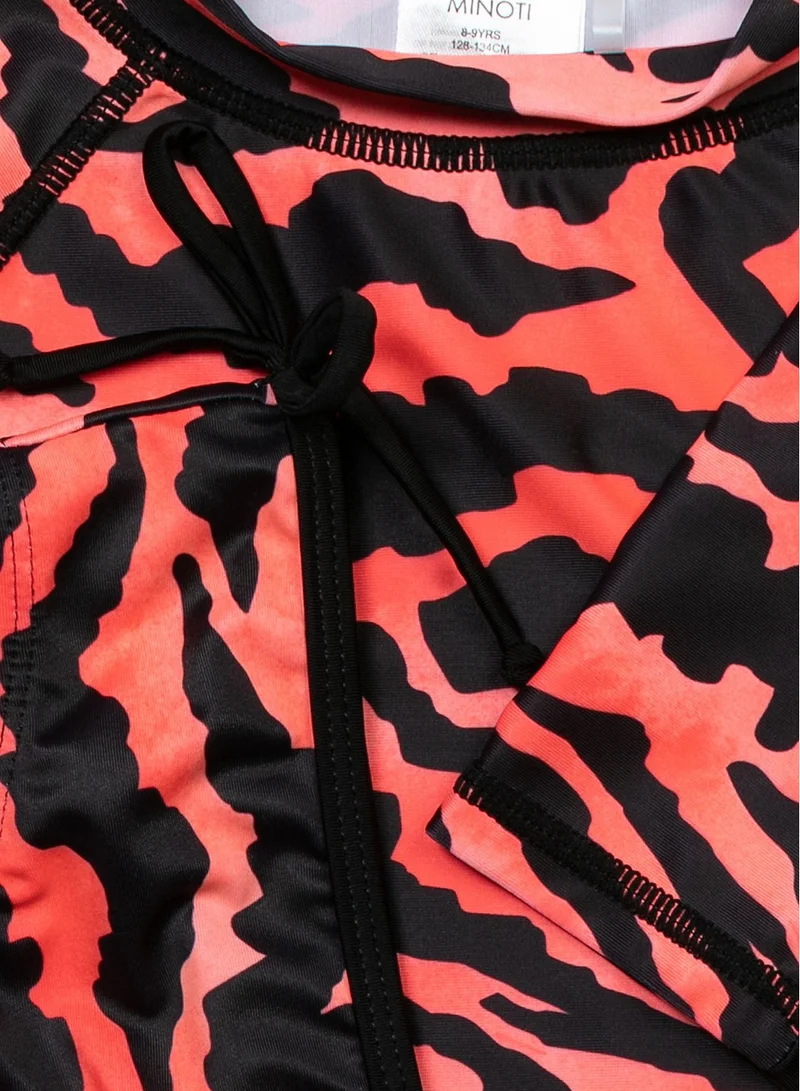 مينوتي Kids Girls Printed Rash Set