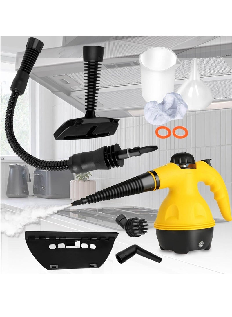 HOMESTAR Portable Handheld Steam Cleaner 1000w Multifunctional High Temperature With 9 Pieces Accessories Suitable For Kitchen Sofa Bathroom Window - Image 2