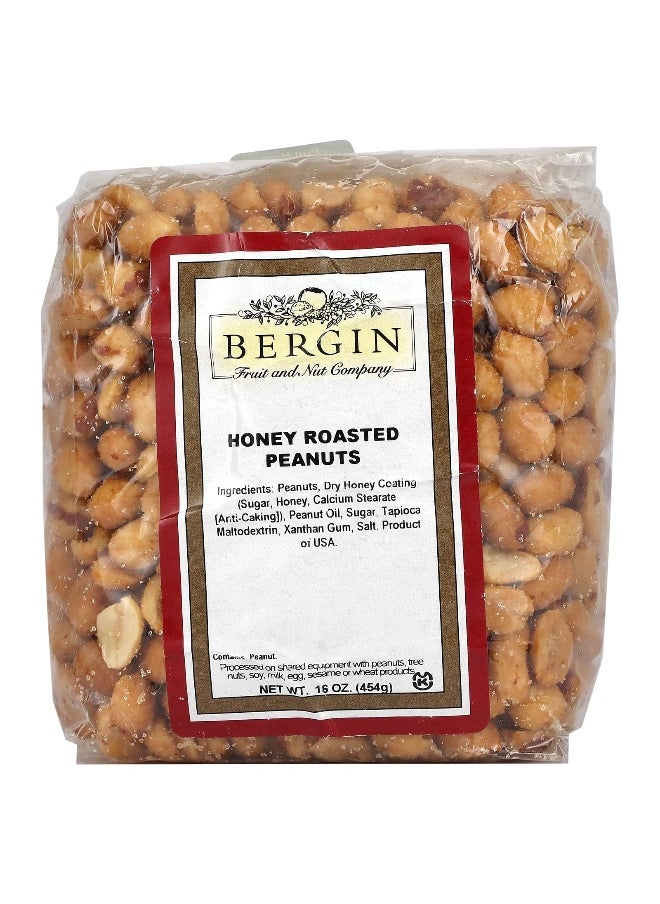 Bergin Fruit and Nut Company Bergin Fruit and Nut Company, Honey Roasted Peanuts, 16 oz (454 g)  - Image 1
