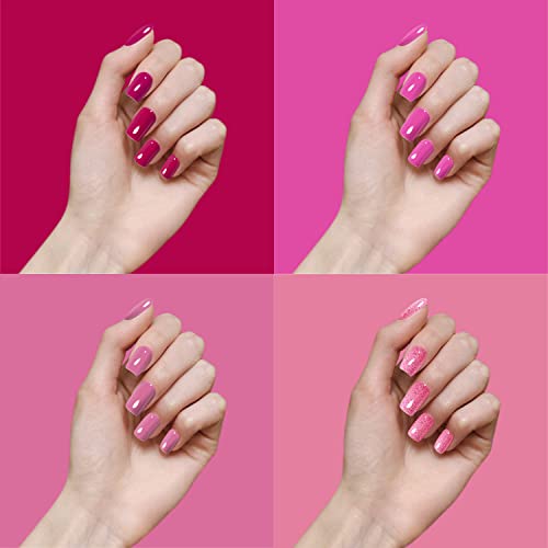Vishine Gel Nail Polish Kit Soak Off 6pcs Pink Nail Polish Nail Art Manicure New Starter Gift Set 8ml - Image 3
