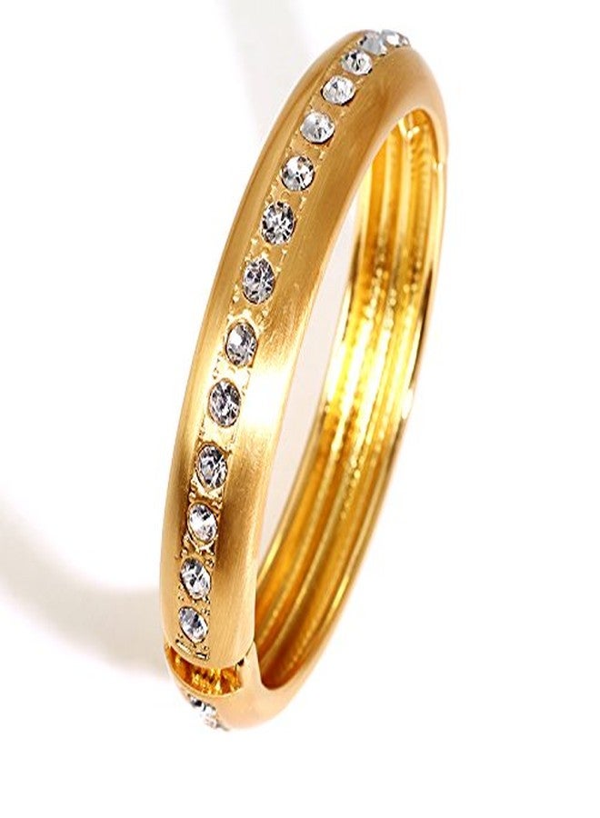 YouBella Best Valentine Gifts :YouBella Jewellery Designer Matte Gold Plated Bangle Bracelet for Girls and Women - Image 1