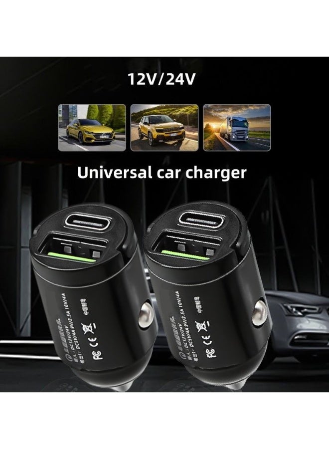 Car Super Fast Charger 12 24V Car Charger Cigarette Lighter to USB Type C Dual Port Phone Fast Charging Adapter - Image 5