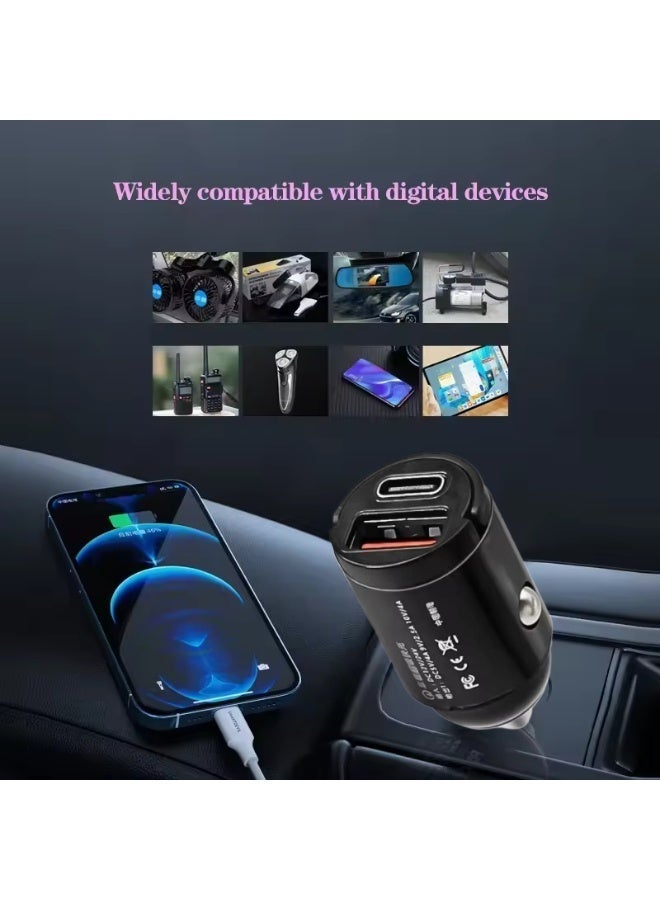 Fast Car Charger Dual USB and Type C 12 24V Adapter for Phones - Image 5