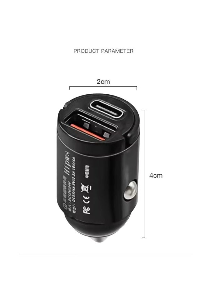 Fast Car Charger Dual USB and Type C 12 24V Adapter for Phones - Image 4