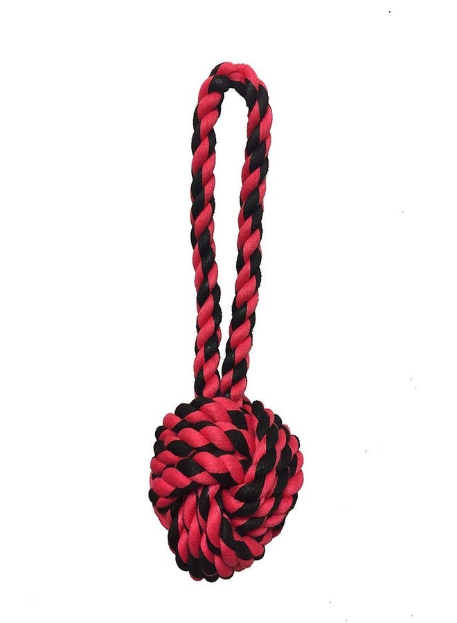 Multipet Nuts for Knots Heavy Duty Rope Dog Toy with Tug 4" Colors Vary