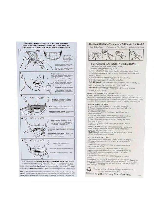 NIBEMINENT Evil Grin Bm Tattoo Multicolour - Image 2