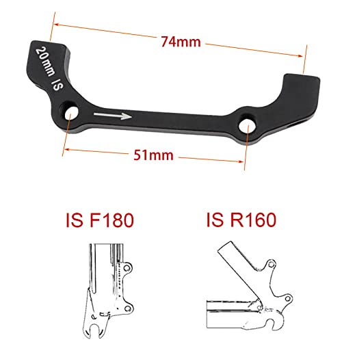 JooFn Disc Brake Caliper Mount Adapter is to PM for Front 180mm Rear 160mm - Image 4