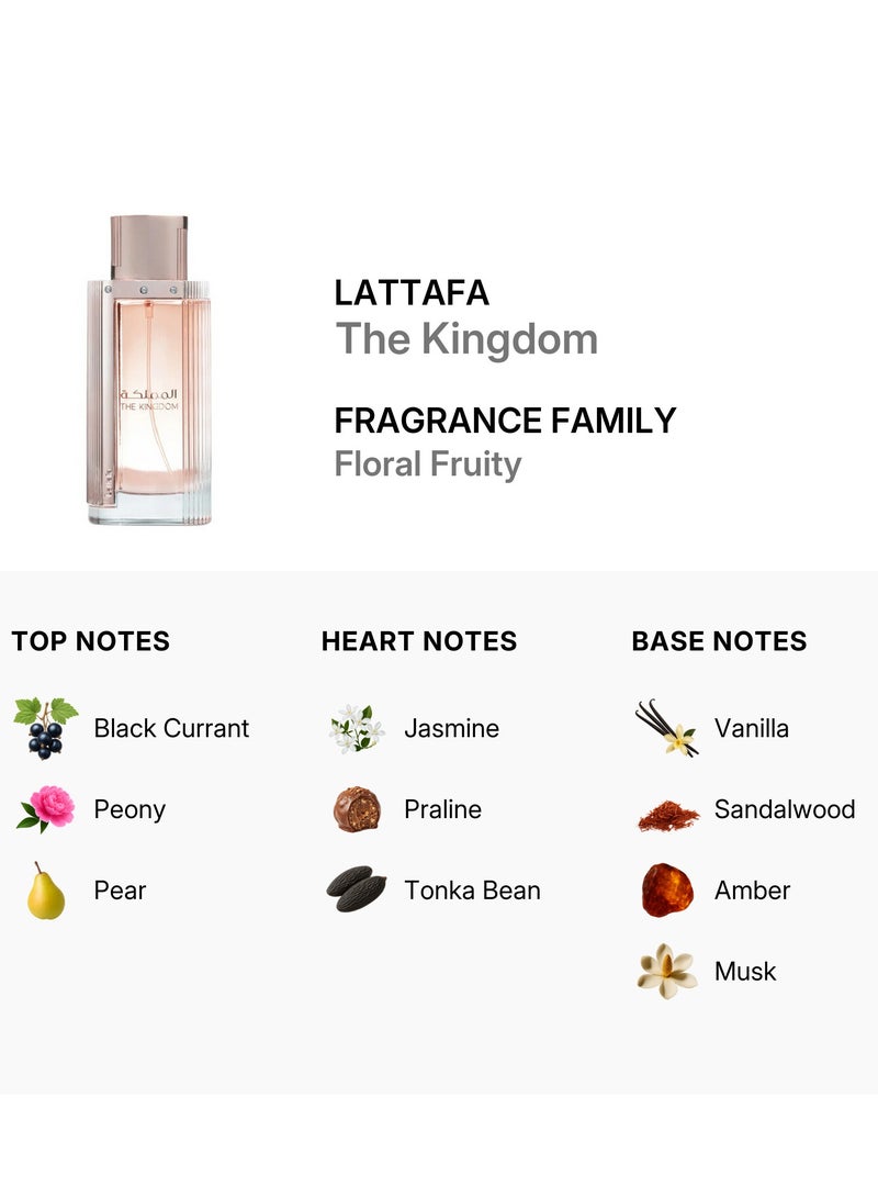 Lattafa The Kingdom Eau de Parfum for Women - 100 ml - Image 2