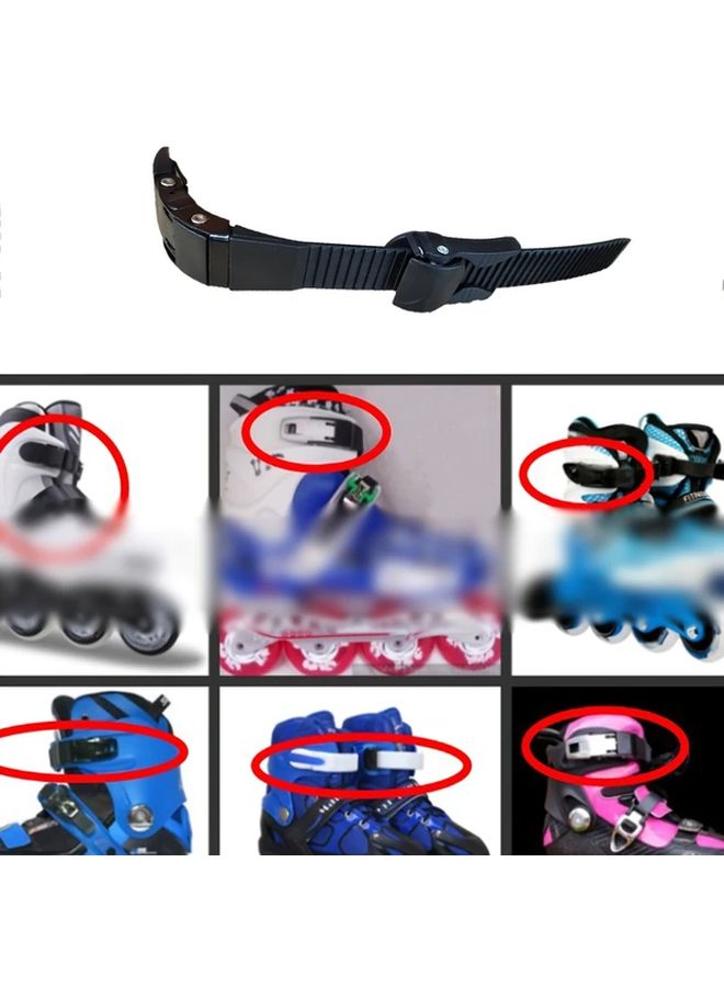 Inline Roller Skate Replacement Straps Buckle Black 210x22x5mm 2Pcs - Image 5