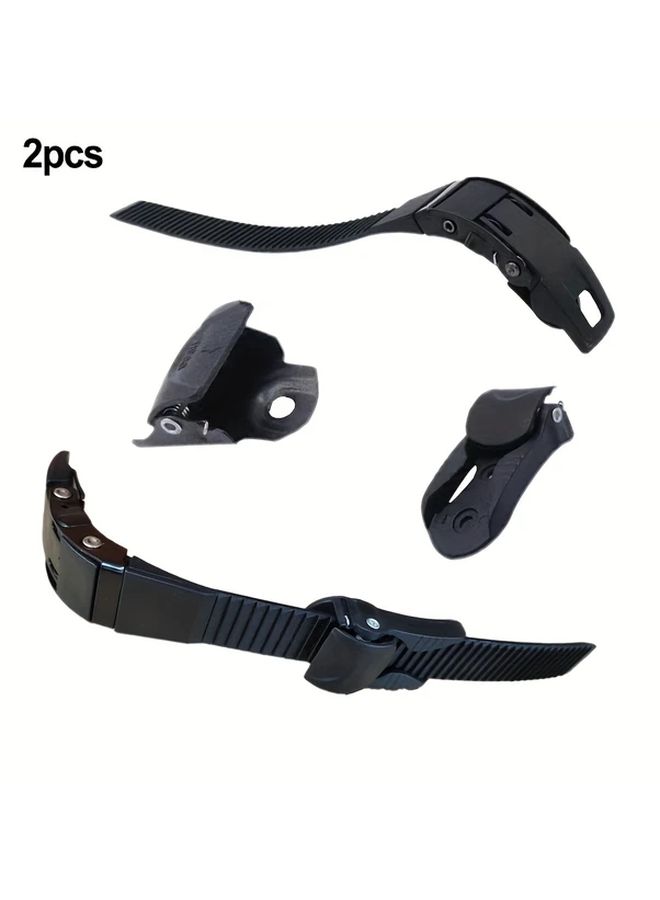 Inline Roller Skate Replacement Straps Buckle Black 210x22x5mm 2Pcs - Image 3
