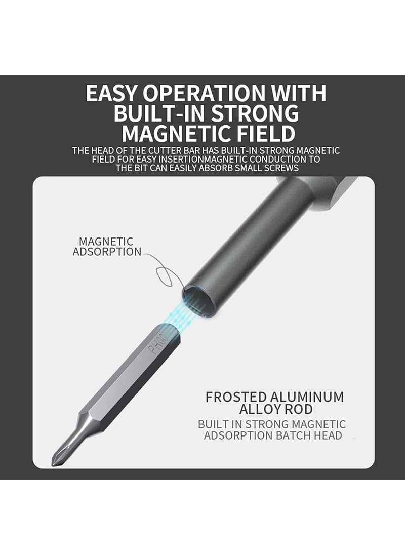 Eco Shopee SHOPPING SIMPLIFIED ECOSHOPPE 46 In 1 Magnetic Screwdriver Tool Kit Set With S2 Bits Extension Rod For Camera Laptop Phone Maintenance Ms687 1 Grey  - Image 4